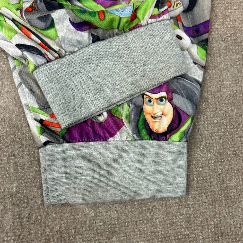 Disney Pixar Toy Story Buzz Lightyear Sleep Pants Unisex XL Gray Graphic Print